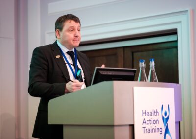 Image 3 Steve Pitman Head of Education and Professional Development at the Irish Nurses and Midwives Organisation outling his experience of Health Action Training in practice